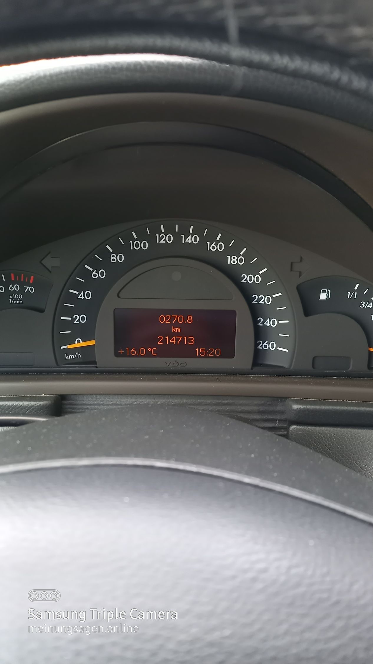 Mercedes Benz C 180 Kombi-Baujahr 2004-Tacho-Display-Lenker