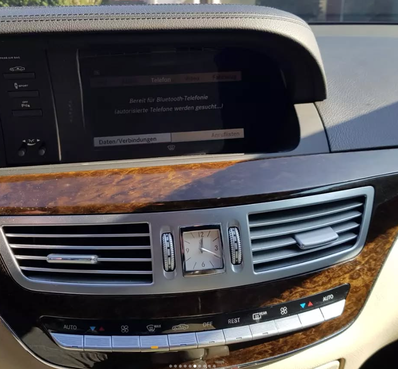 Mercedes Benz S350 CDI-Baujahr 2010-Navi-Display