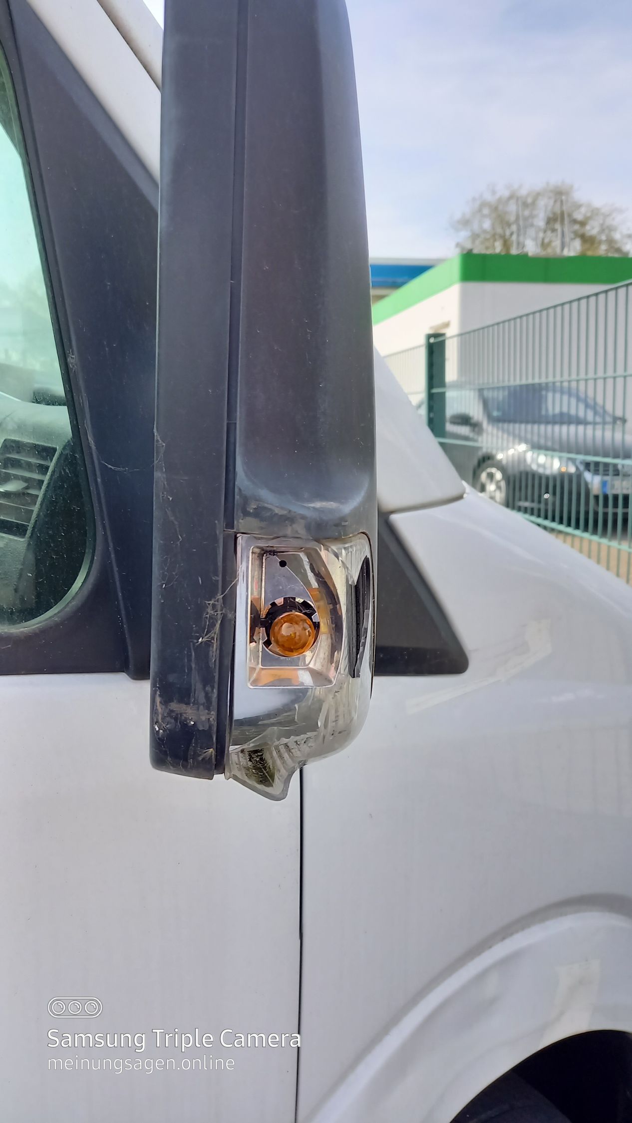 Mercedes Benz Sprinter 313 CDI-Baujahr 2009-Weiss-Beifahrerseite-Spiegel