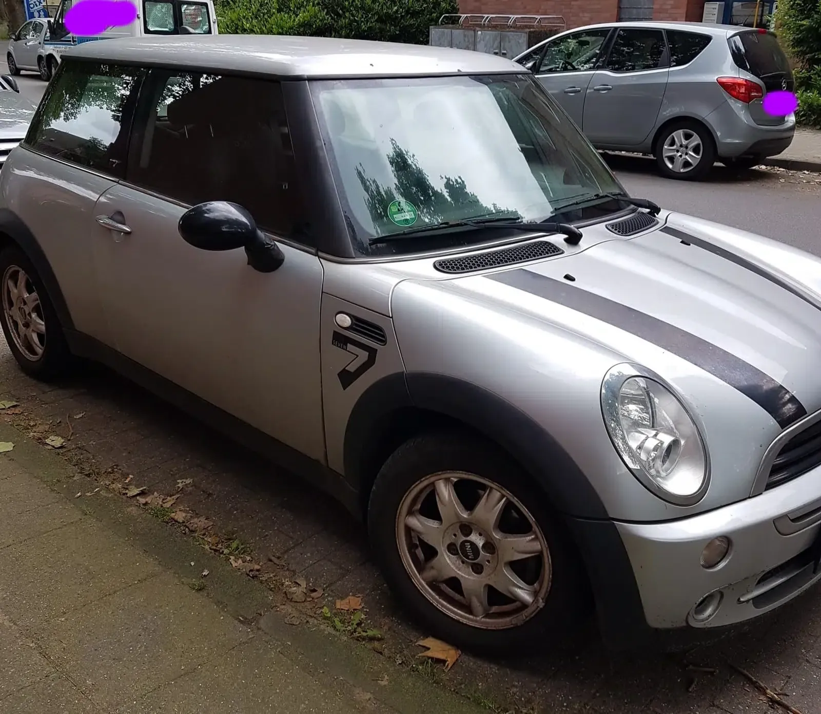 Mini One Silber Baujahr 2002 Beifahrerseite Tür-Felgen