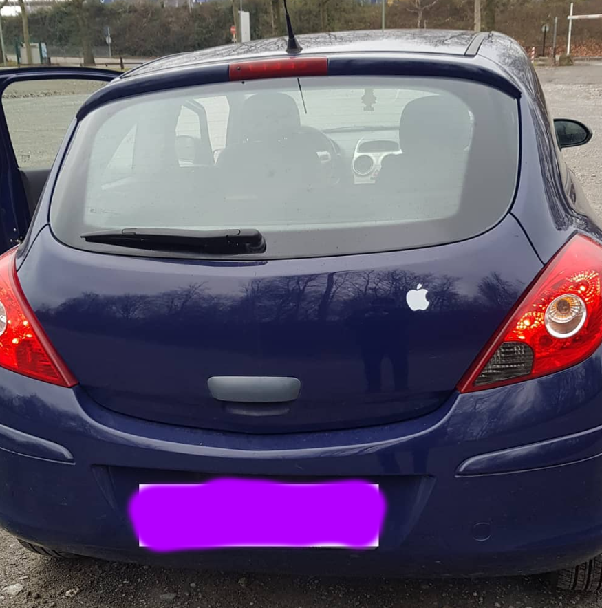 Opel Corsa Baujahr 2009-Blau-Heck