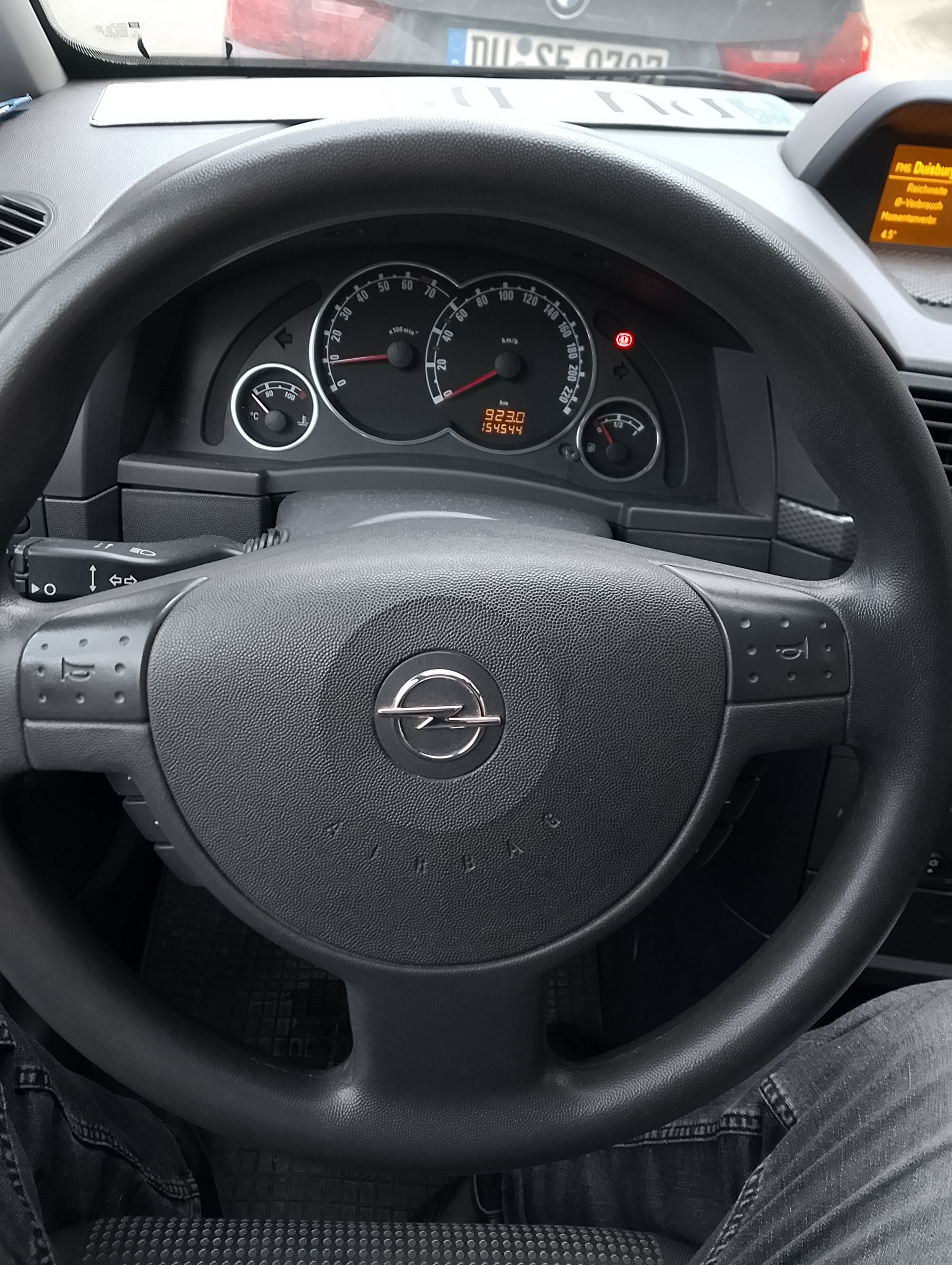 Opel Meriva Baujahr 2007-Lenkrad-Display