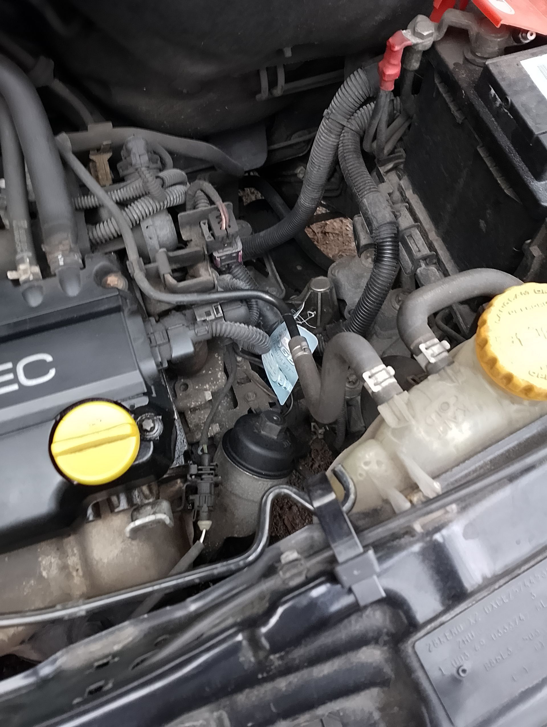 Opel Meriva Baujahr 2007-Motorraum Wasser Scheibenwischer