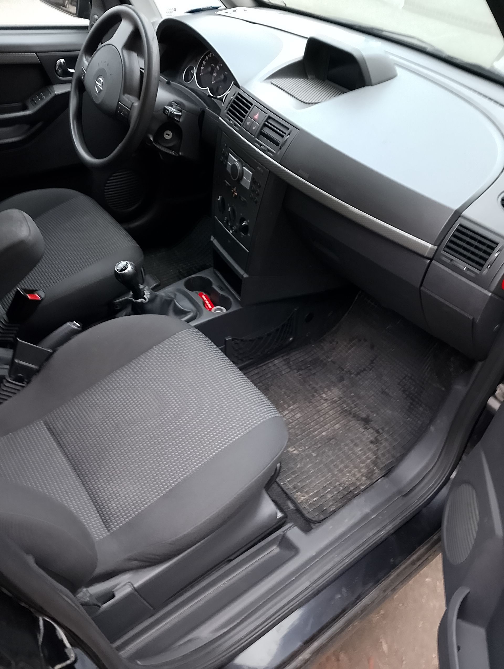 Opel Meriva Baujahr 2007 Schwarz Sitze Vorne Beifahrerseite