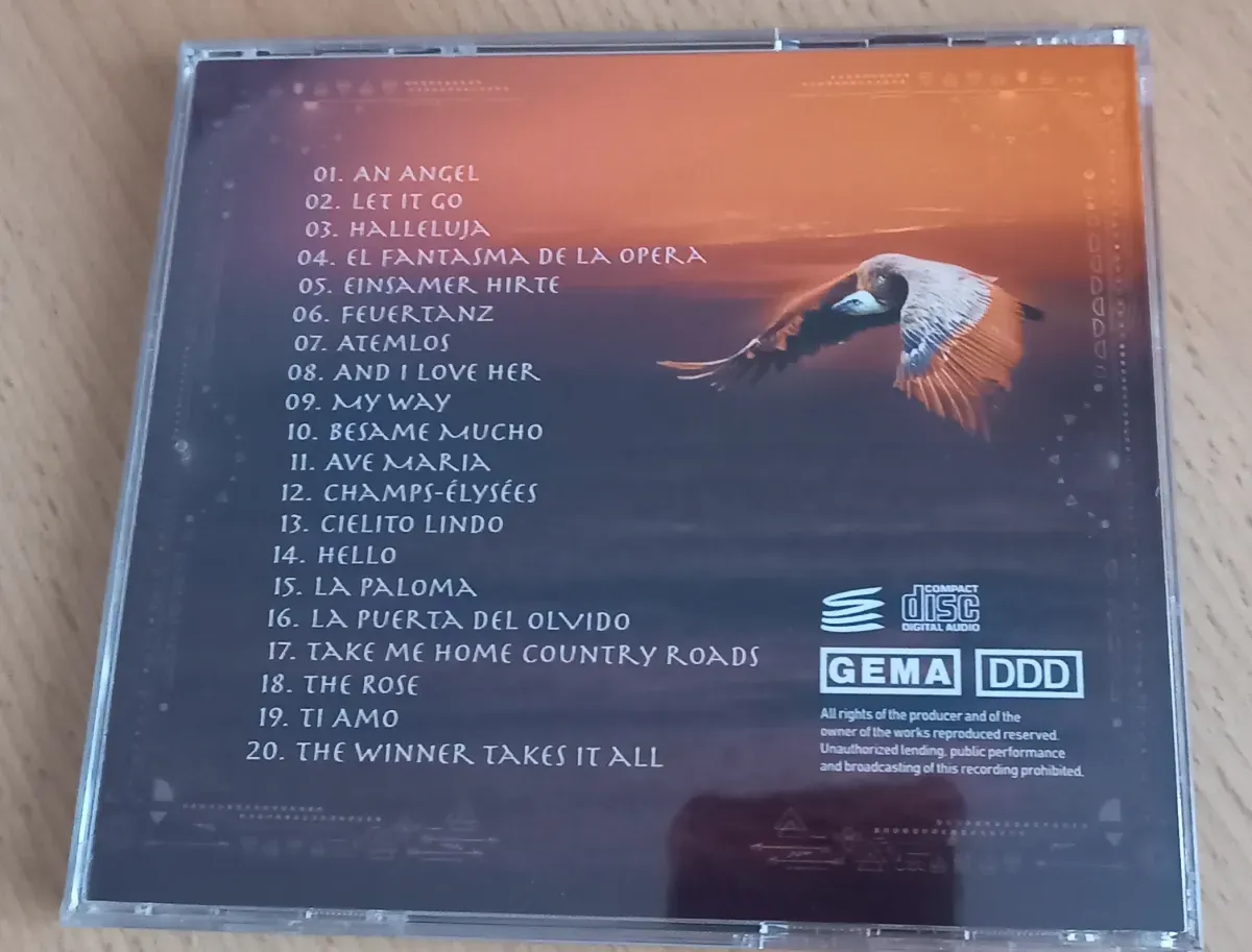 Rückseite Cover (CD/DVD) PANFLUTE MEDITATION Musik für die Seele