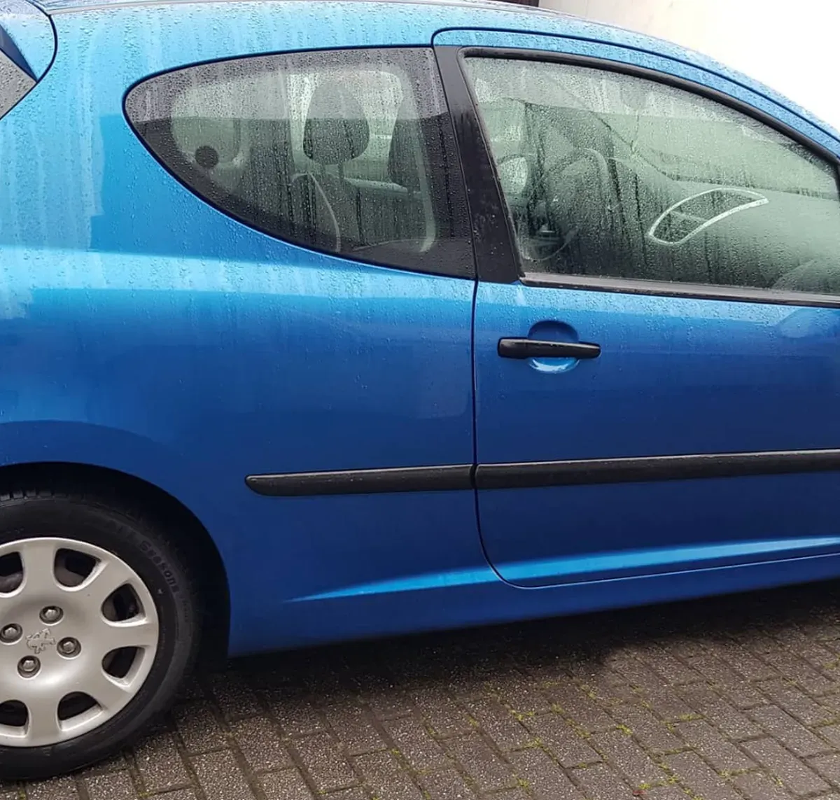 Peugeot 207 Blau 3 Türer Baujahr 2009 Beifahrerseite Tür