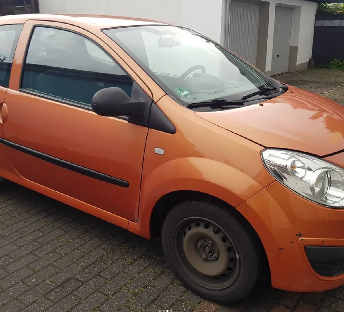 Renault Twingo 2009 Orange Beifahrerseite Tür Spiegel