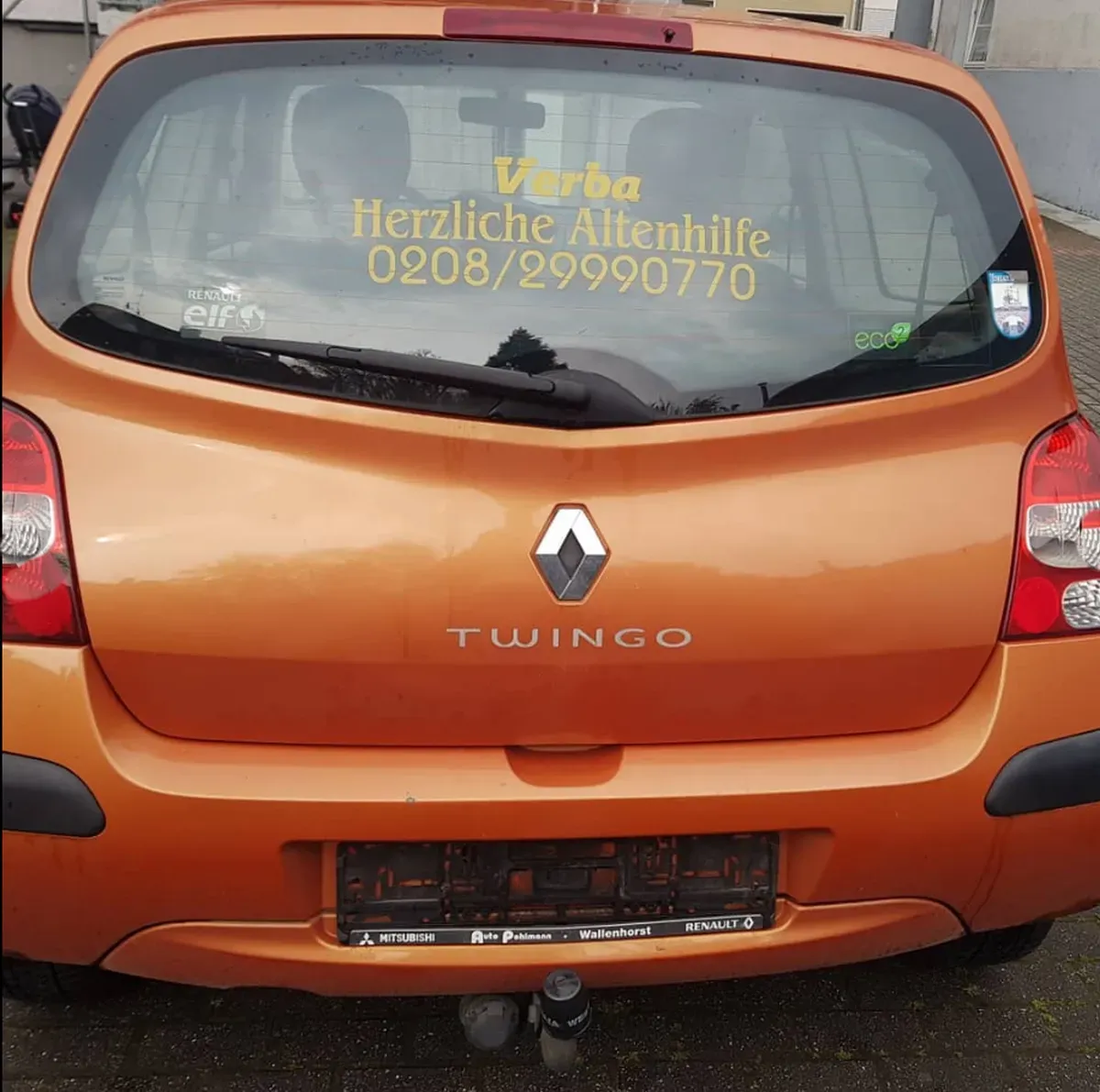 Renault Twingo 2009 Orange Heck Rückleuten