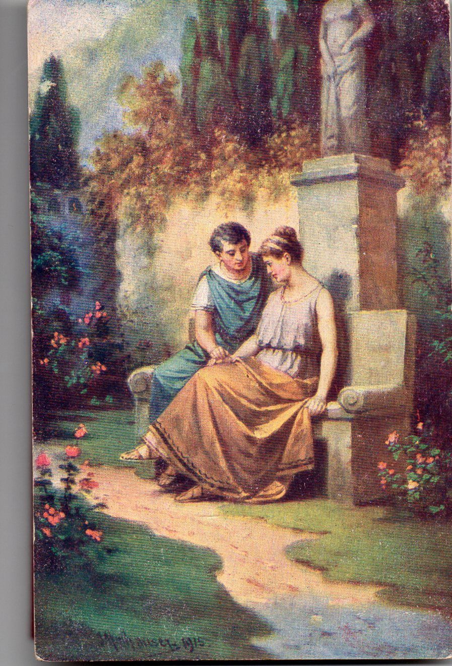 Postkarte MIN EAVA PRAGUE NO. 598-3 Matthauser: Rimske laska, PHMCKAR JIIOOBb