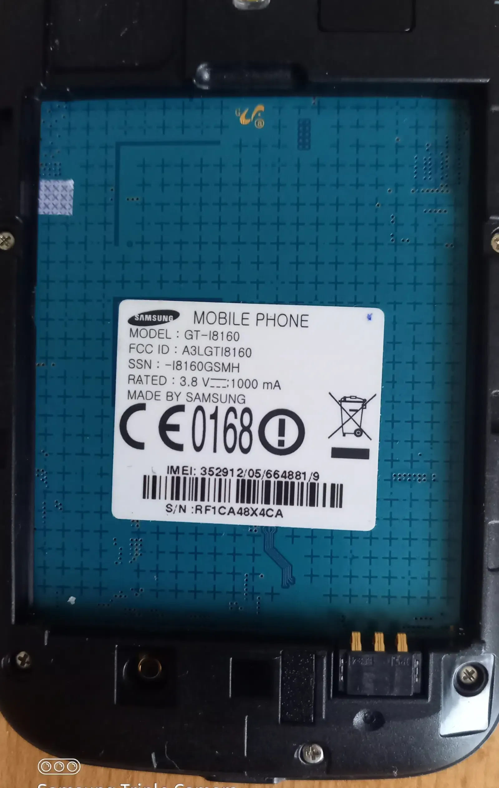 Samsung Galaxy ACE2 Typ No. Nummer