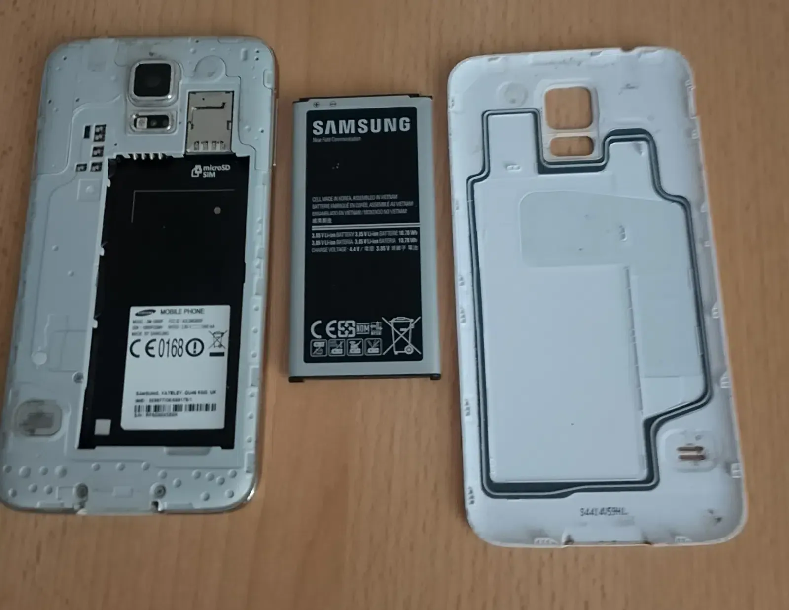 Samsung S5-Akku-Kappe-Slot CD Karte
