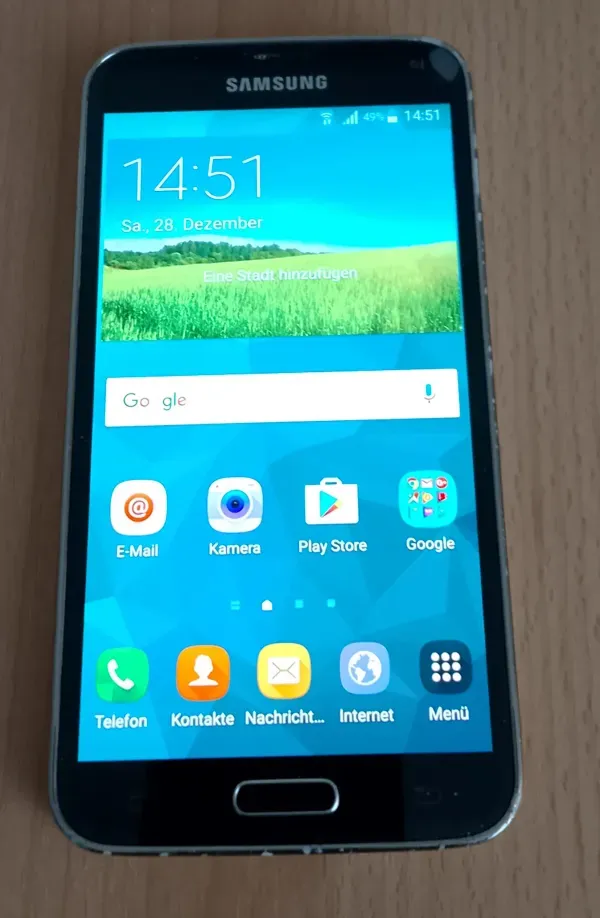 Samsung Galaxy S5 Standard Startbildschirm