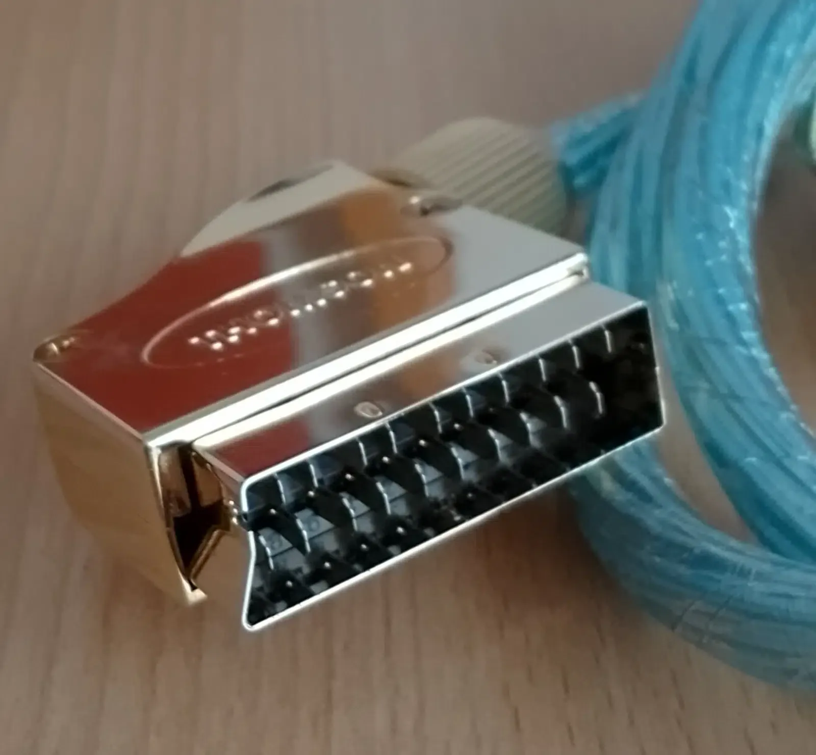 Scartkabel Goldfarbig-Anschluss TV-1.5Meter-