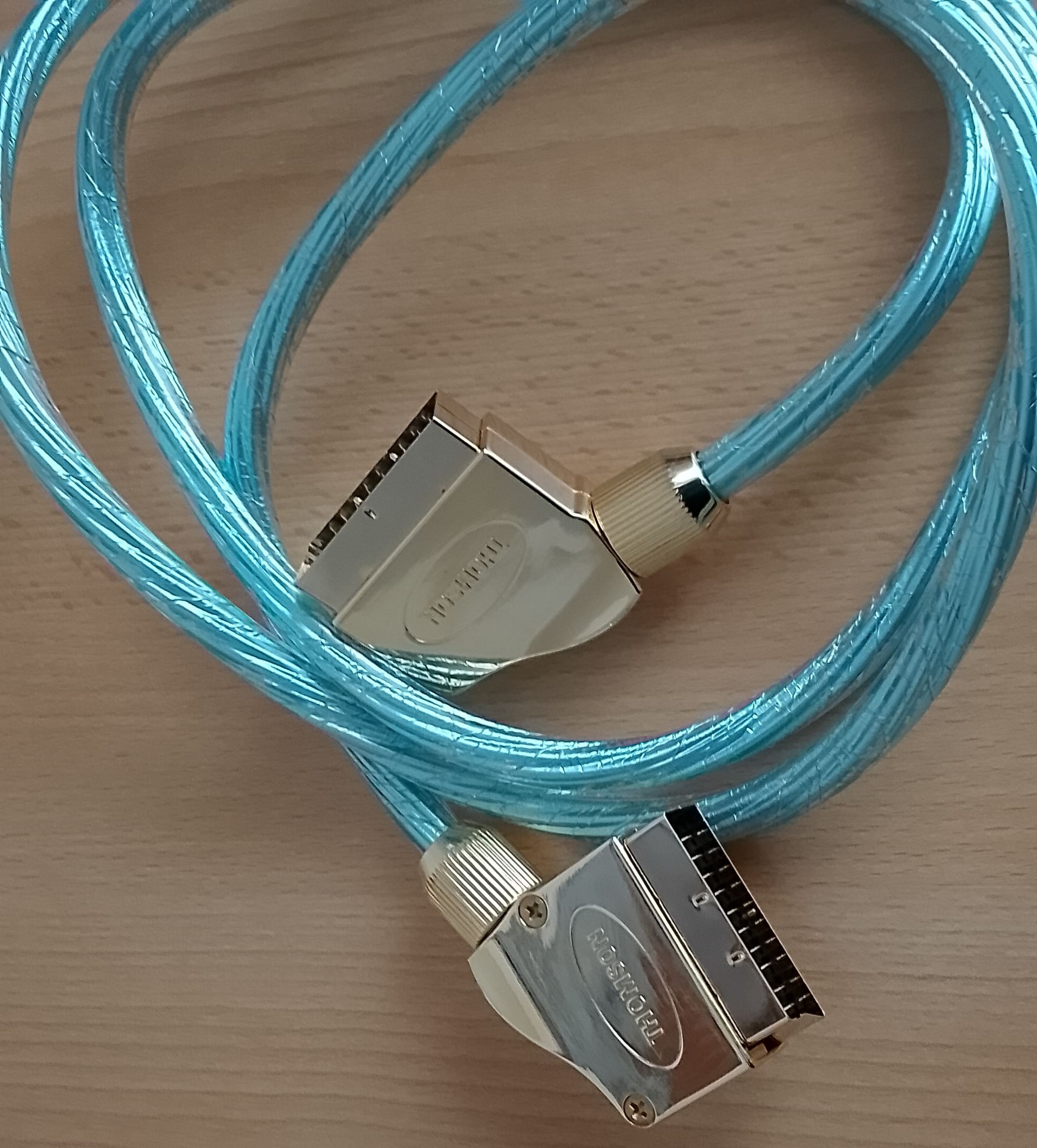 Scartkabel Goldfarbig-Anschluss TV-1.5Meter-Medienkabel