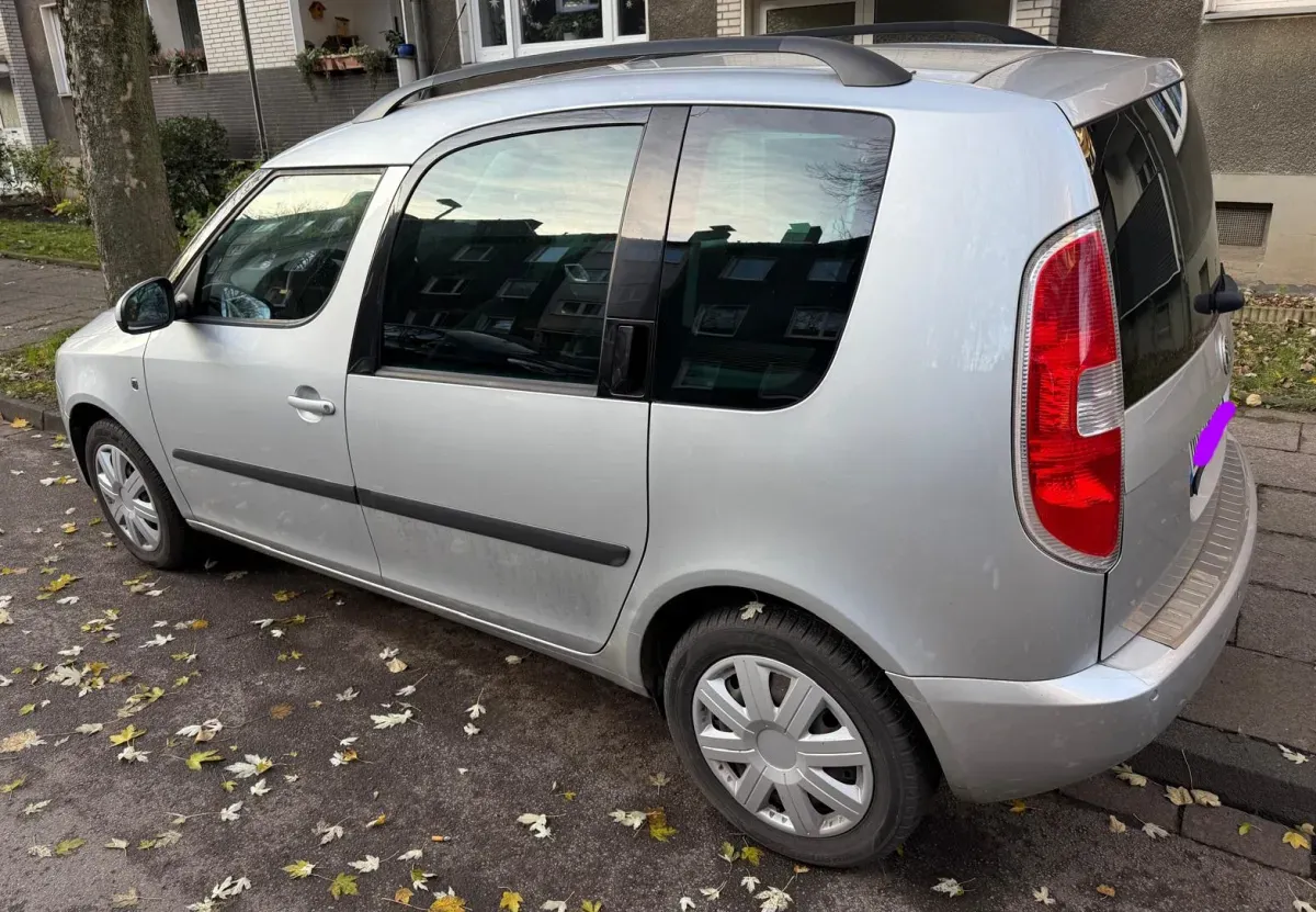 Skoda Roomster Fahrerseite Fenster Seite Schwarz