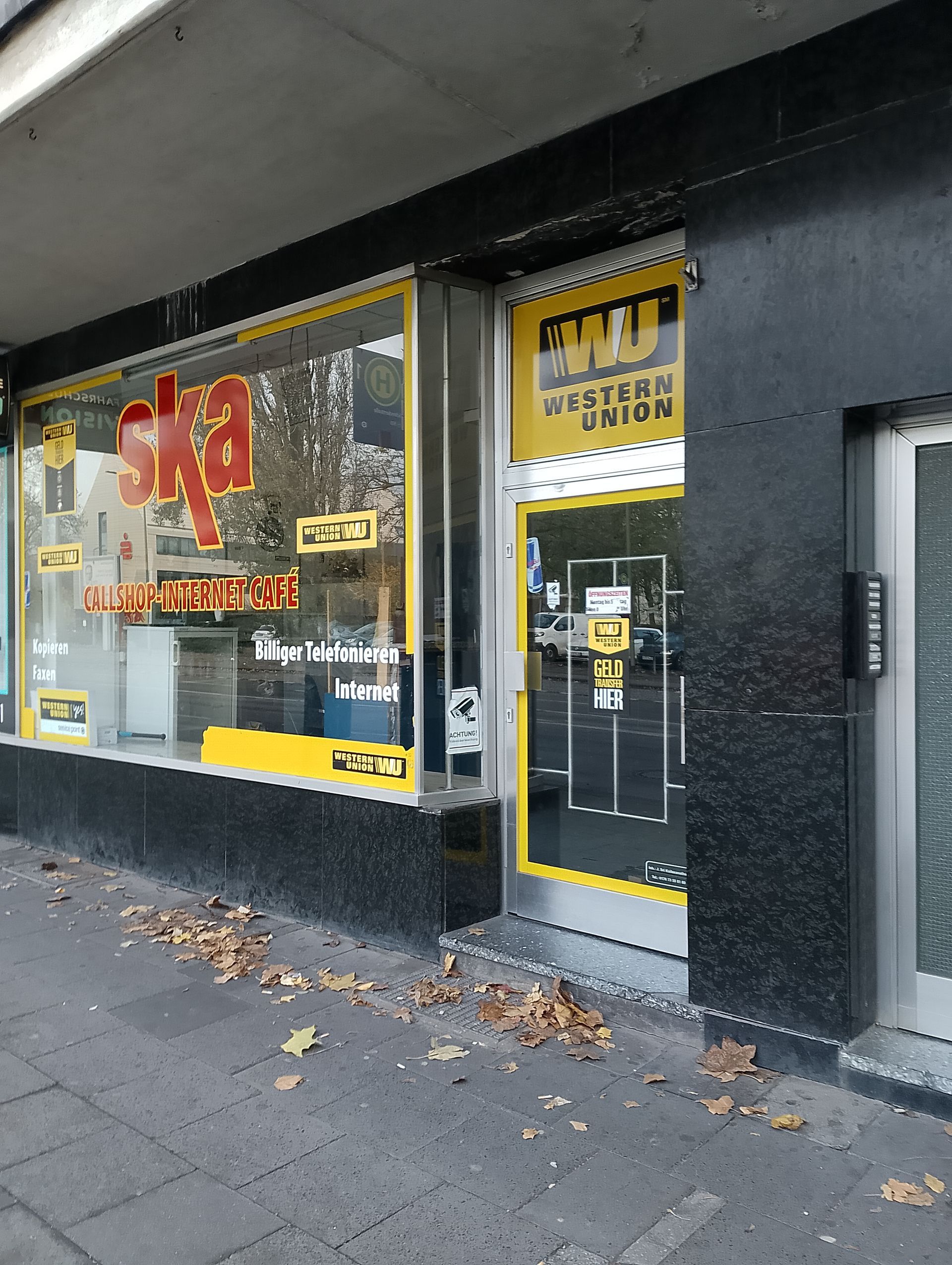 ska Western Union Internetkaffee