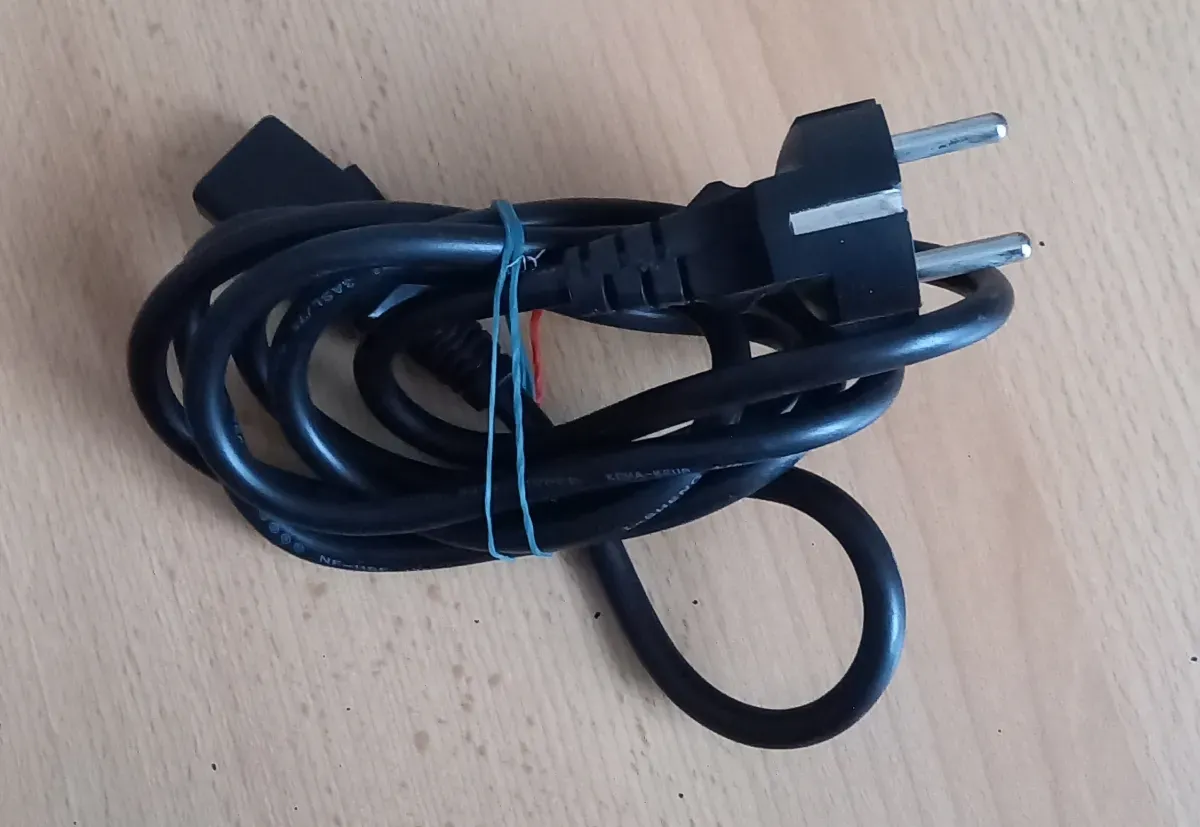 Schwarzer Stromkabel PC-Drucker-TV Anschlusskabel 