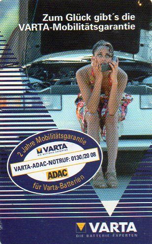 Telefonkarte Varta ADAC 