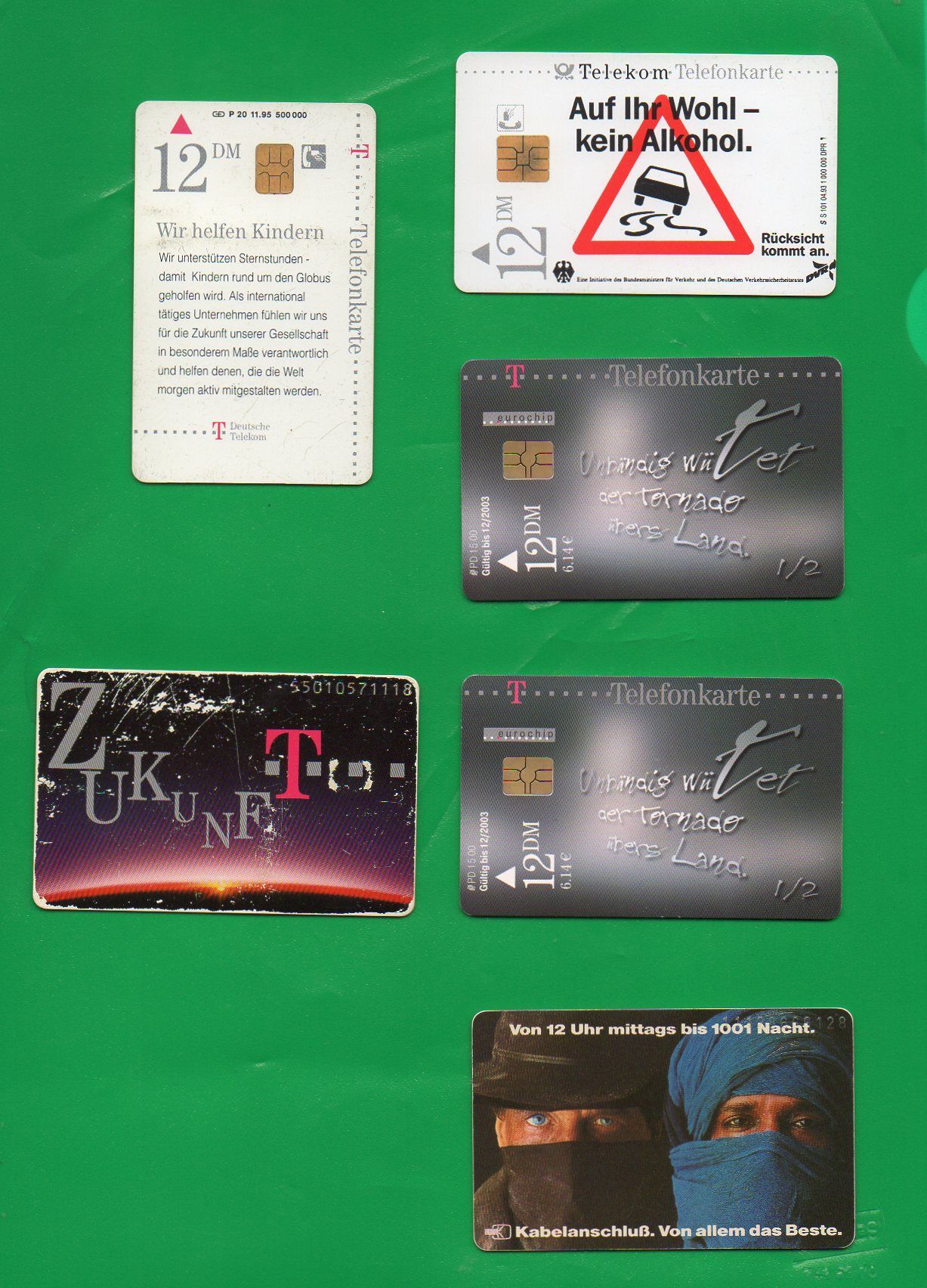 Verschiedene Telefonkarten ab 1993