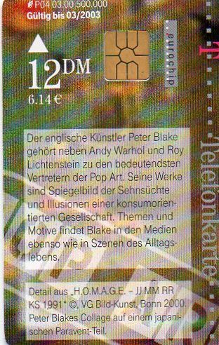 Telefonkarten LKL Alfa Lava Art Monroo 