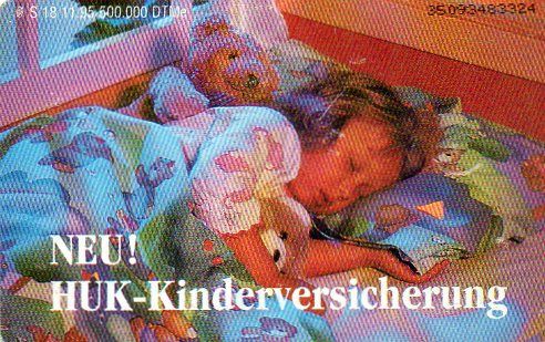 Telefonkarten Huk Kinderversicherung 