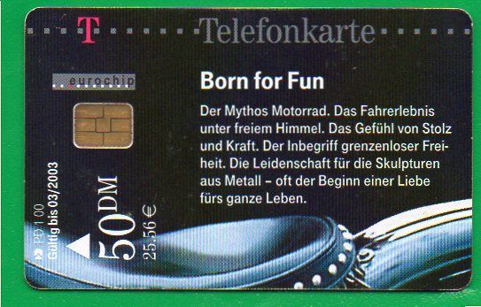 Telefonkarten Motorrad Mythos 