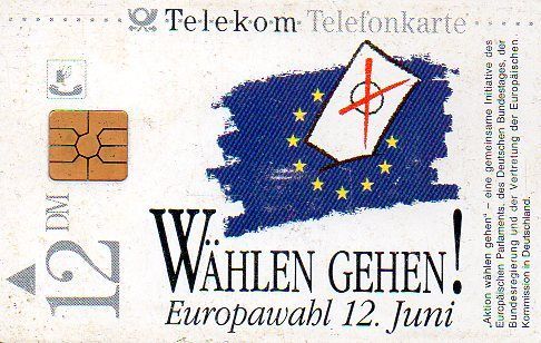 Telefonkarten Wählen Gehen Europawahl 