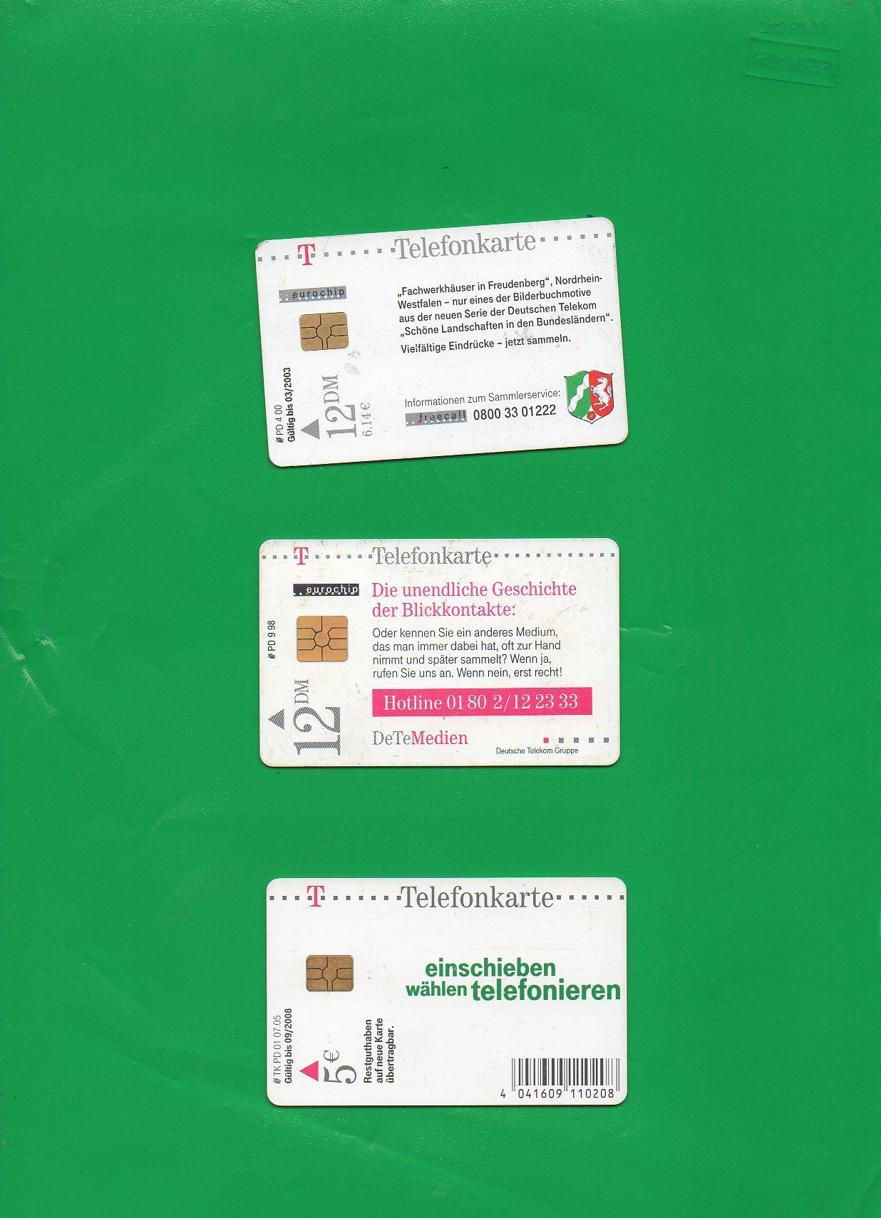 Verschiedene Telefonkarten ab 1993