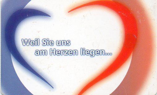Telefonkarten weil Sie uns am Herzen liegen 