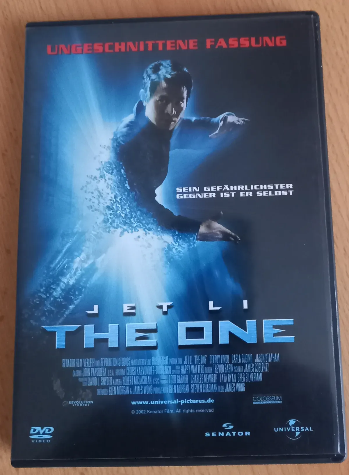 CD/DVD Cover  Ungeschnittene Fassung „THE ONE“ mit Jet Li.
