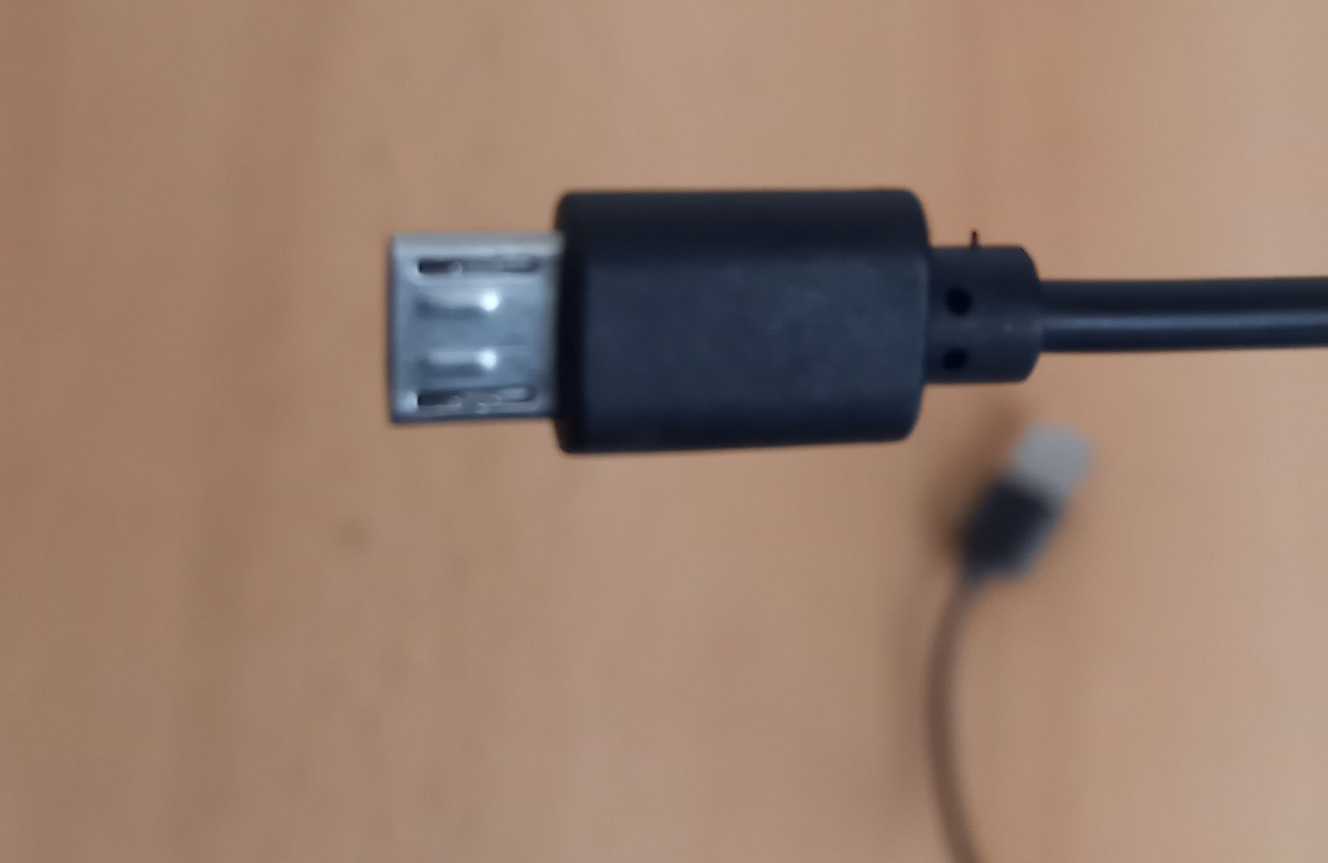 USB Anschluss Kabel Schwarz 1meter Smartphone Stecker Vorderseite