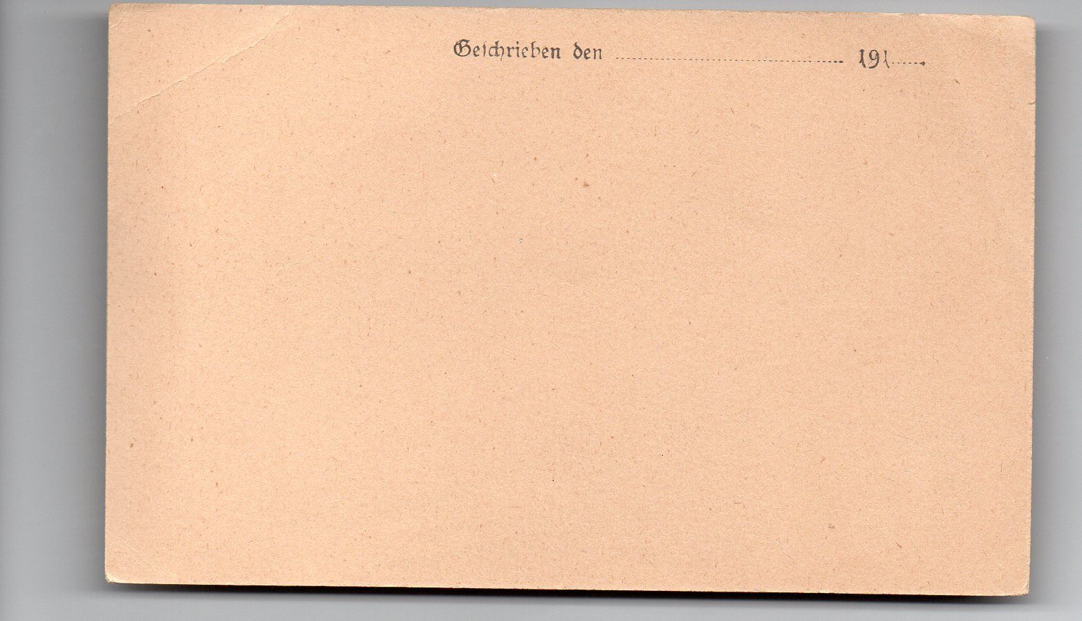 Feldpostkarte 1914 Unbeschrieben Ruckseite