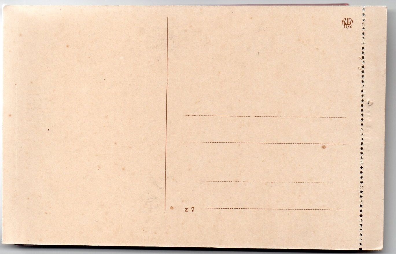 Postkarte Wäscherinnen
5 perforierte Album-Karte z7 Rückseite