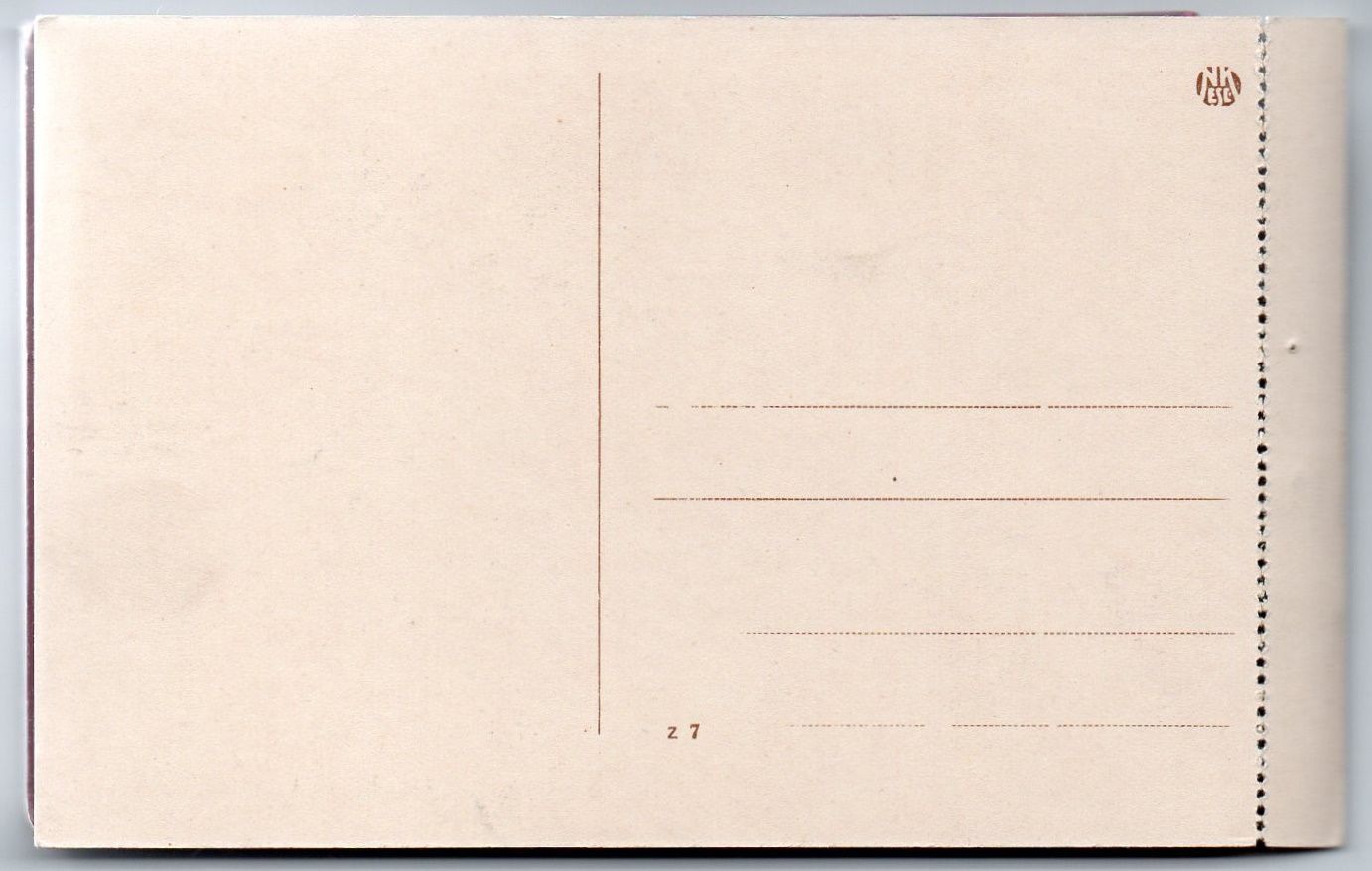 Postkarte Zur Kindertaufe 1915 Rückseite