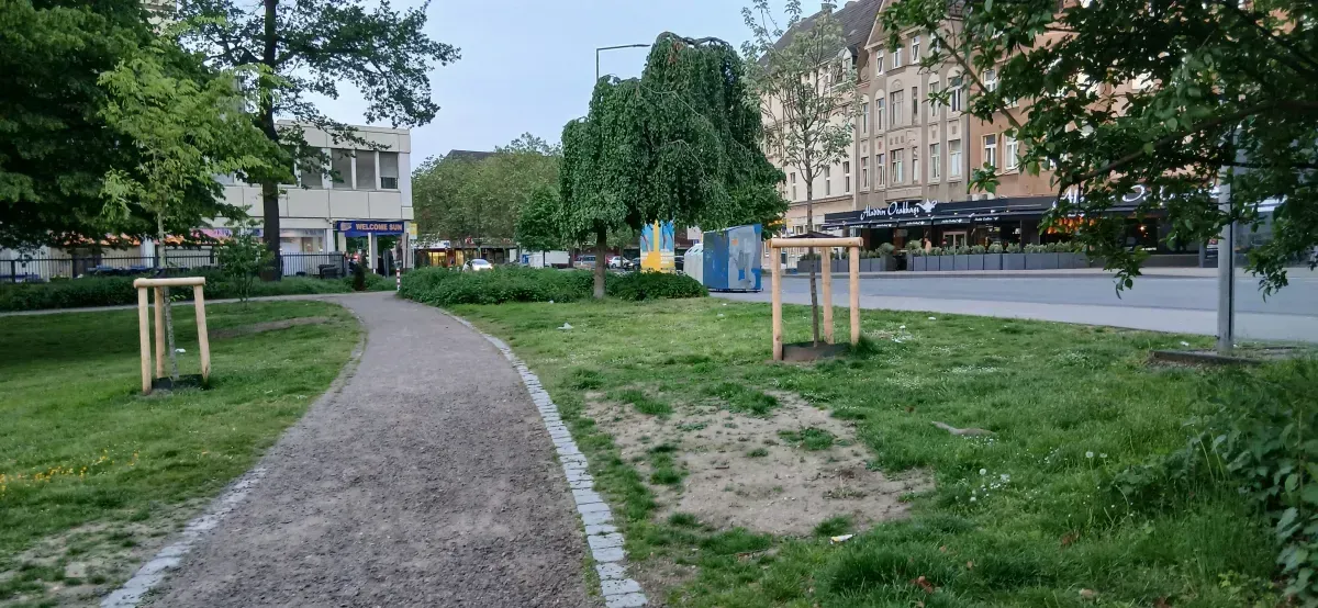 Erneuerter Park Hamborn.