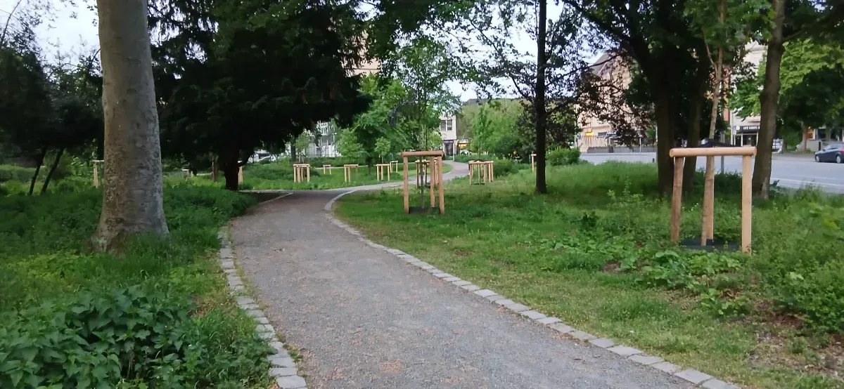 Parkweg Hamborn nachher.