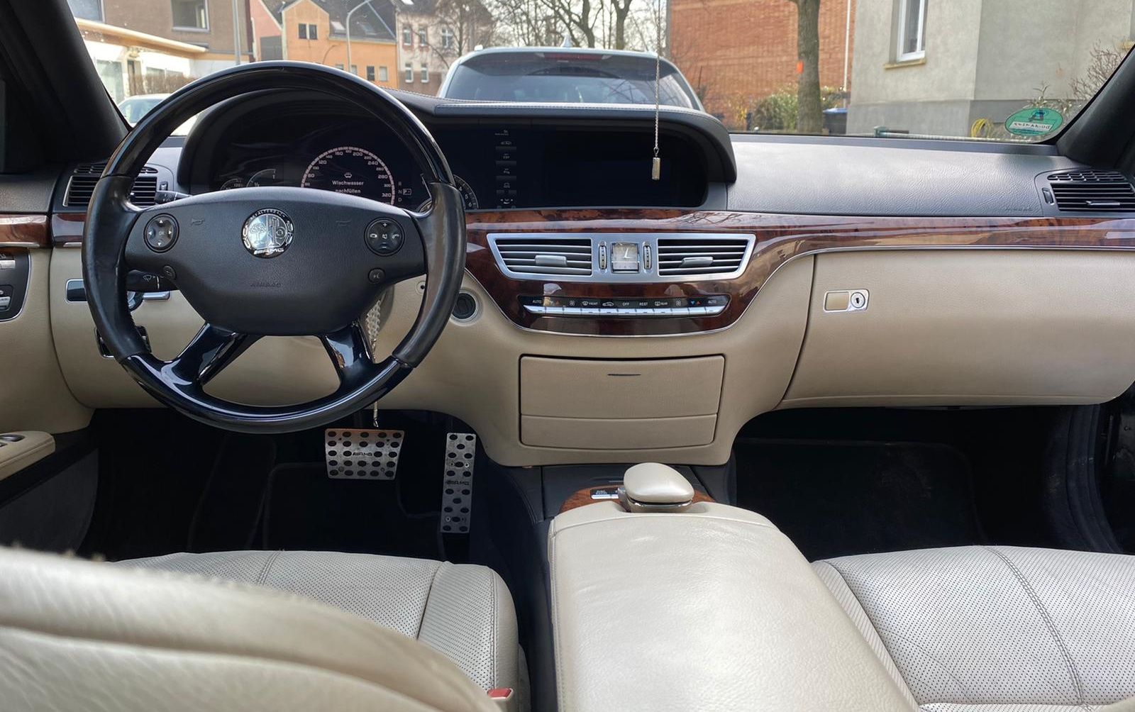 Mercedes Benz S400 Hybrid Baujahr 2009 Innen Leder Beige Sitze