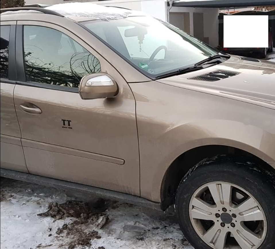 Mercedes Benz ML 280 CDI Baujahr 2007 Farbe Gold Beifahrerseite Tür