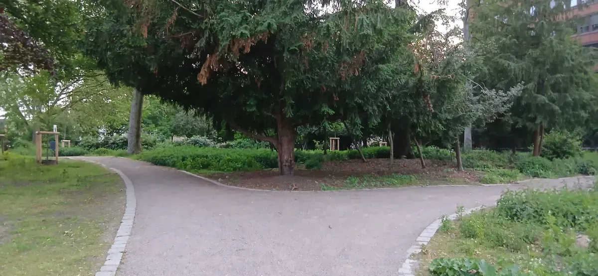 Wege im Park Hamborn.