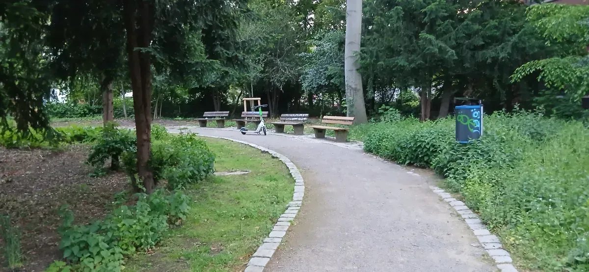 Gepflegter Parkweg Hamborn.