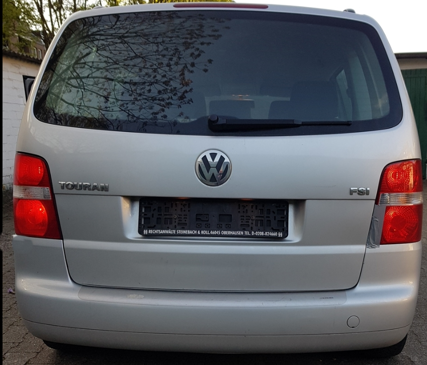 VW Touran Baujahr 2005 FSI Silber Heck
