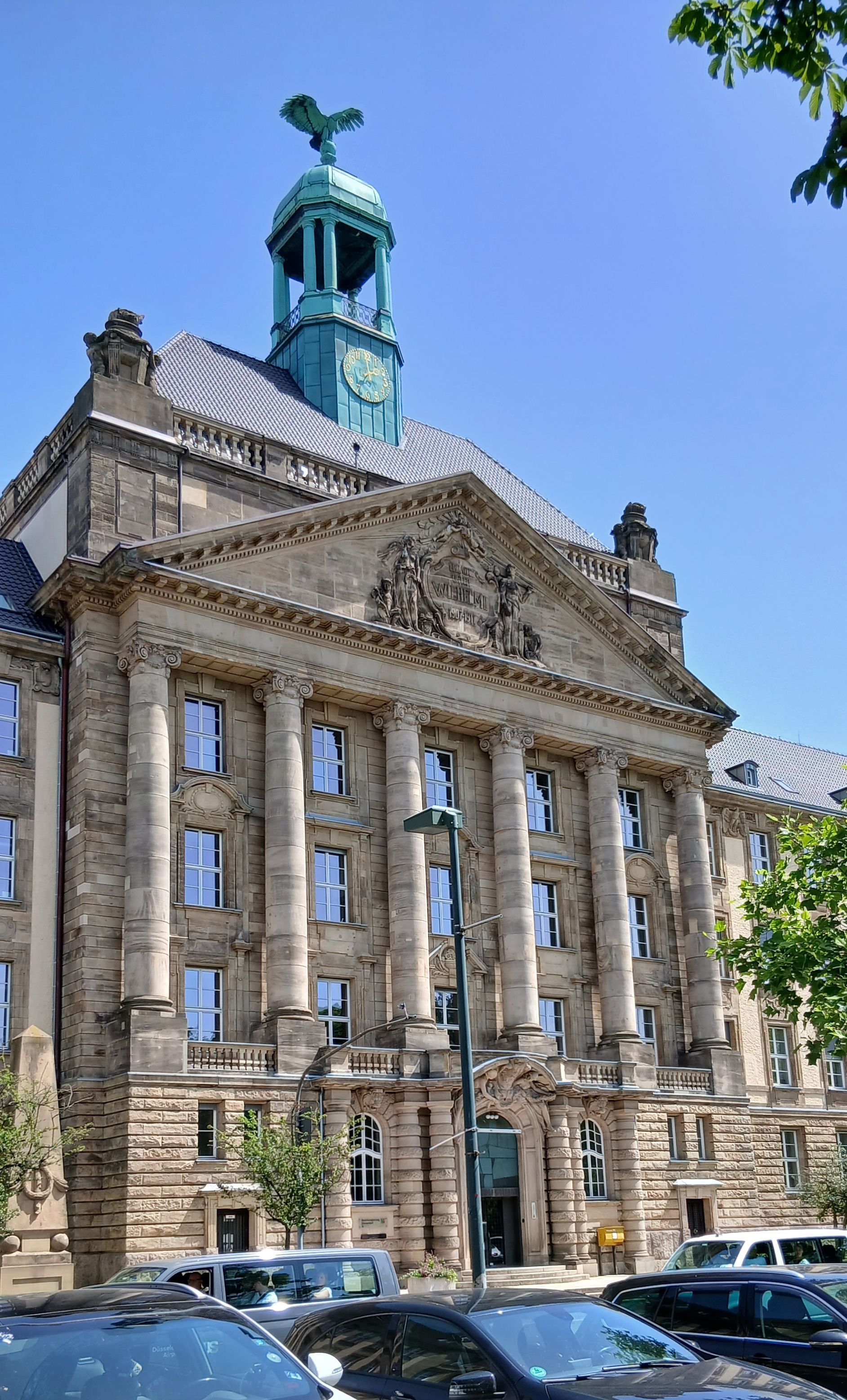 Historische Architektur in Düsseldorf auf dem Weg zum Japan-Tag 2026.