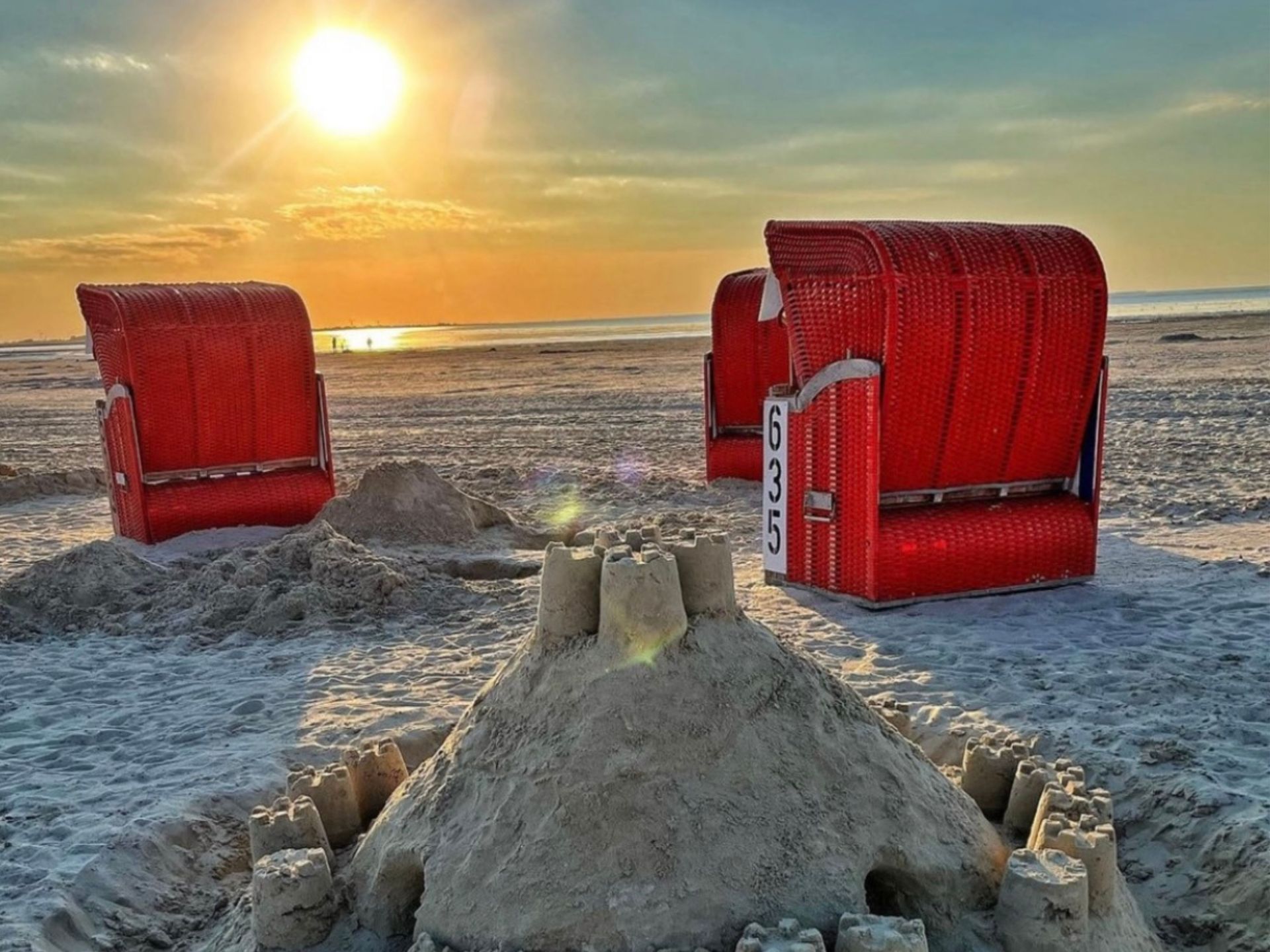 Sonnenuntergang am Strand
