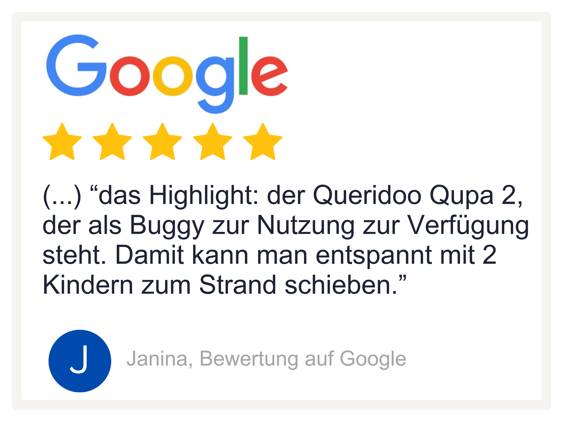 Bewertung von unseren Gästen zur FeWo Robbe 2 in Bensersiel: 