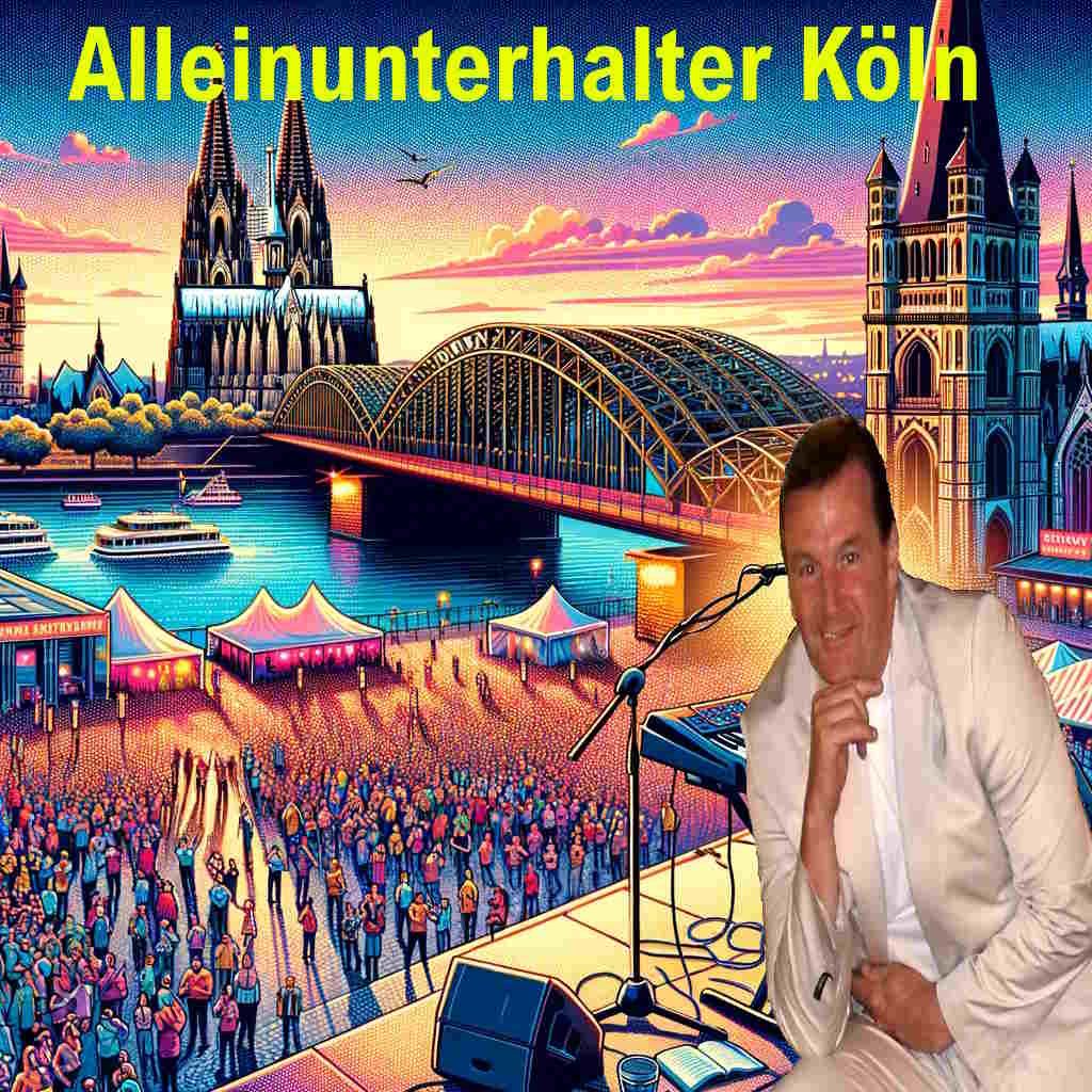 Alleinunterhalter Koeln - Am Rheinufer - Party mit Keyboarder Karl