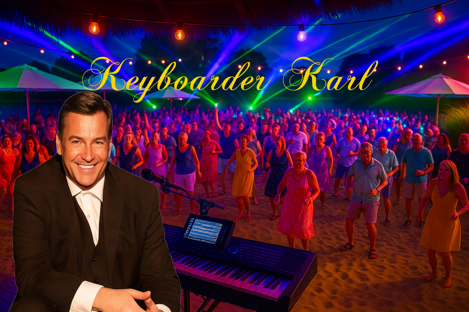 Keyboarder Karl - Beachclub in de Weerd in Roermondt - Party am Abend mit Karl Keyboarder Karl - Beachclub in de Weerd in Roermondt - Party am Abend mit Karl