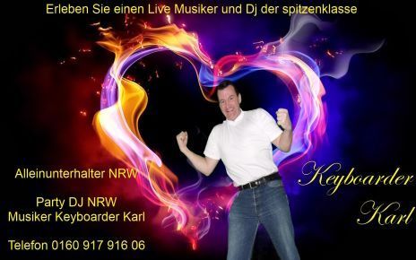 Erleben Sie eine phantastische Party mit Keyboarder Karl in Aachen oder im Kreis Aachen