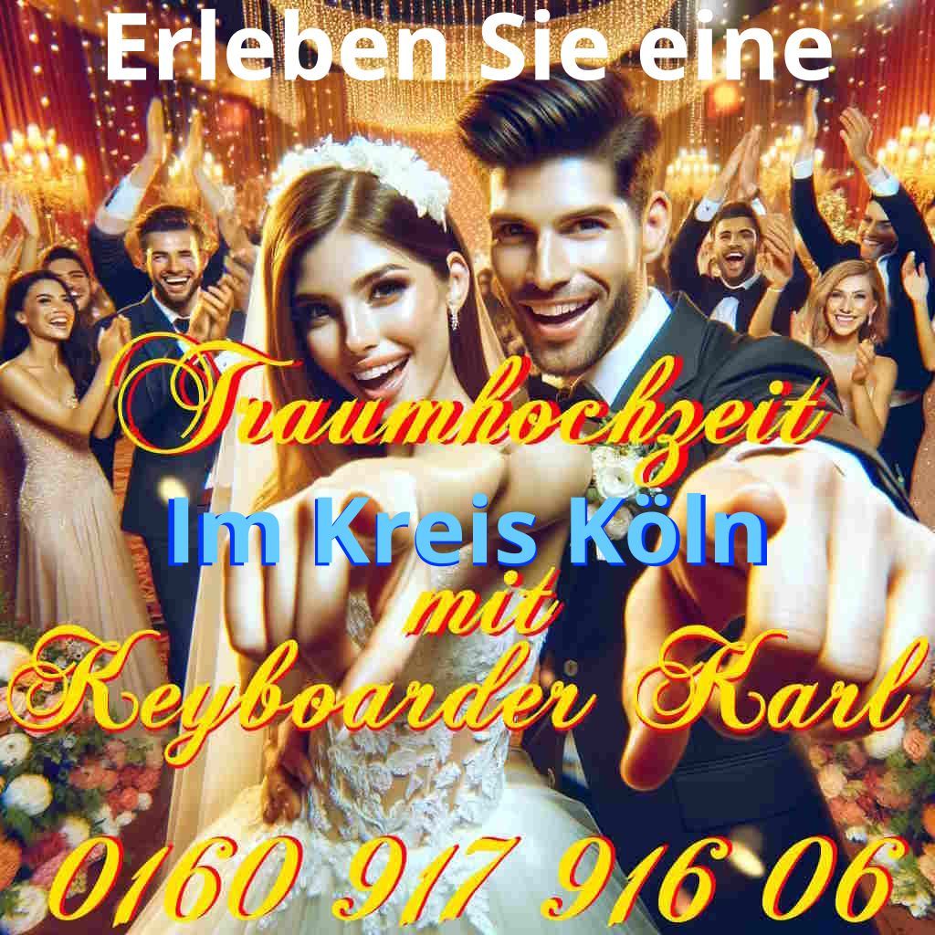 Hochzeit mit Hochzeits DJ Köln und Alleinunterhalter Keyboarder Karl im Kreis Köln