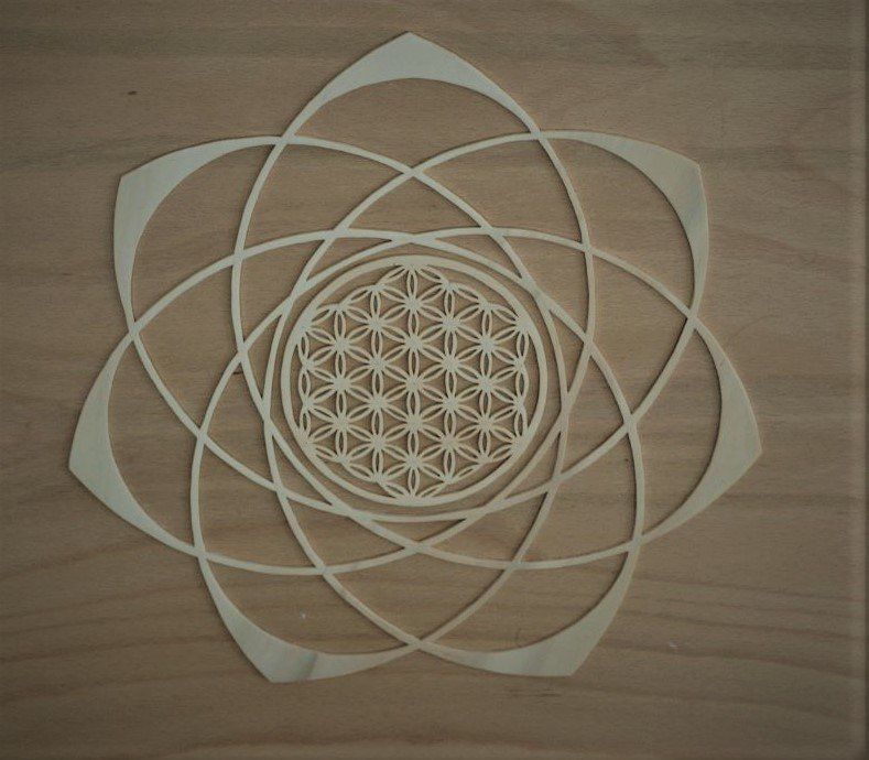 Spirituelle Kunst Heilige Geometrie Sacred Geometry Sri Yantra Blume Des Lebens