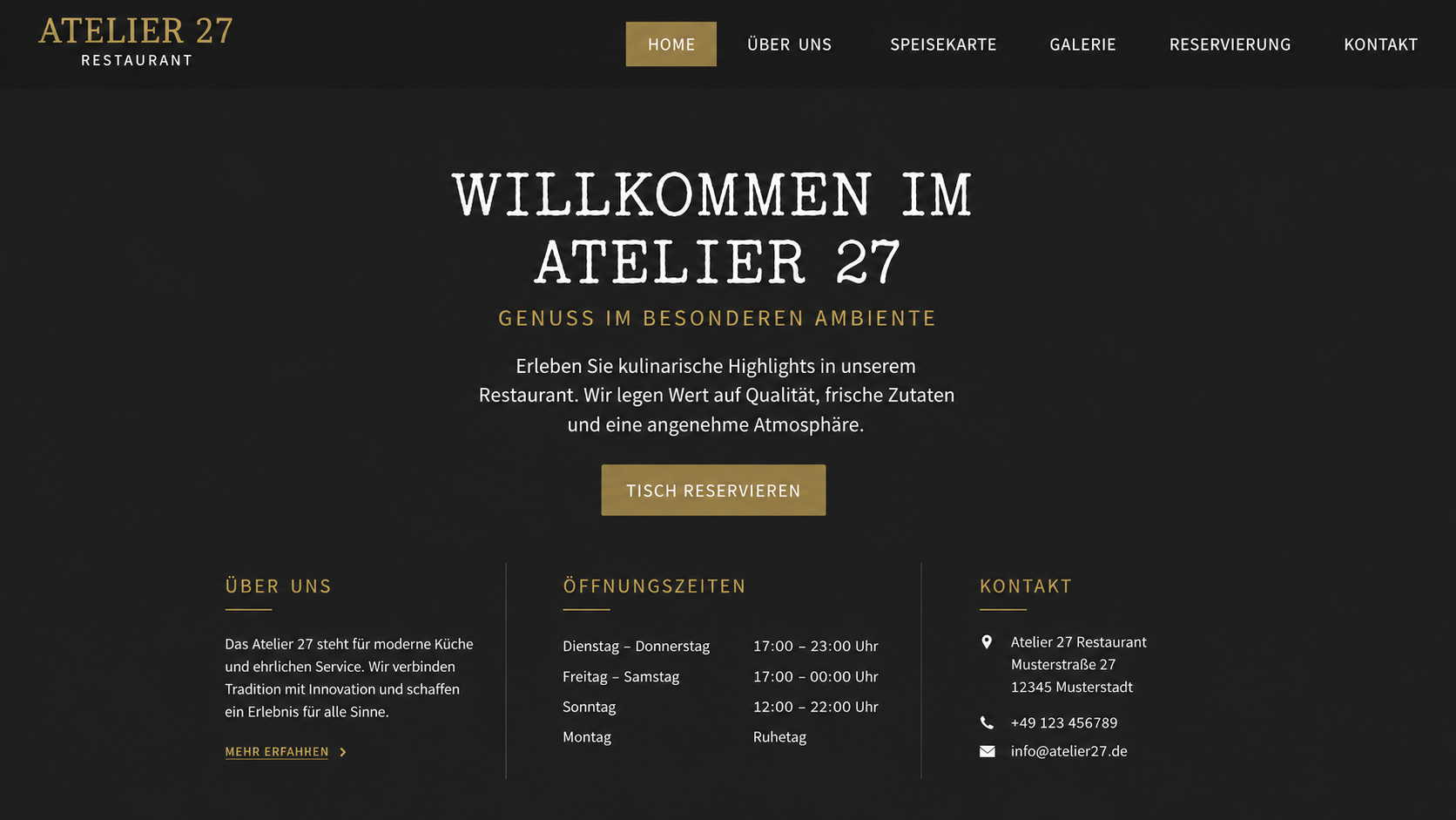 Vorher-Demo für Gastronomie